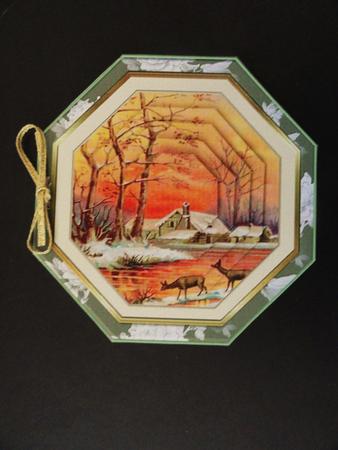 Christmas Winter Scene folded card 1 by Valerie Spowart