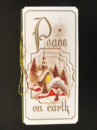 Vintage Church Dl Card with Pyramid Layers by Valerie Spowart