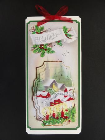 Holy Night Dl Card with Topper by Valerie Spowart