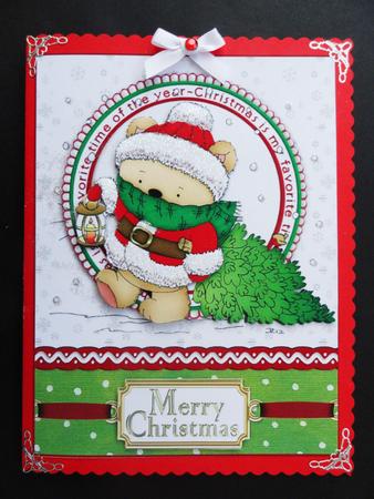 Teds Guiding Light Red Quick Card by Valerie Spowart