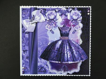 Beautiful Vintage Purple Dress by Valerie Spowart