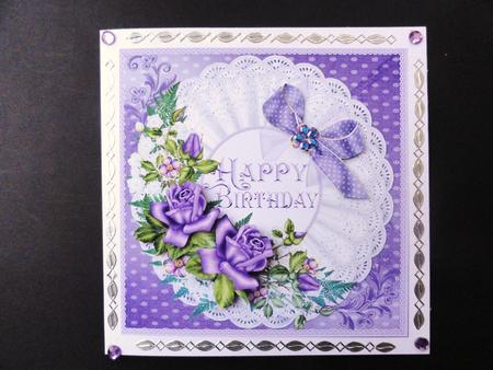8x8 Lavender Roses by Valerie Spowart