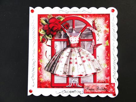 The Red Rose Dress Topper and Insert by Valerie Spowart