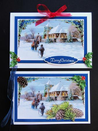 Christmas Vintage Snow by Valerie Spowart