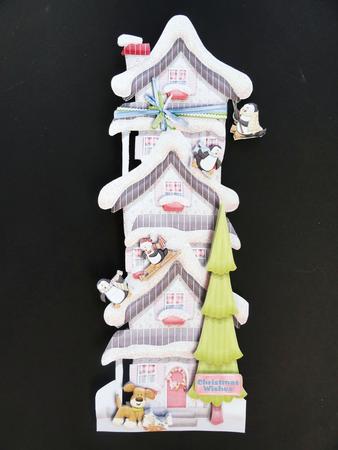 Long Tall Alley Large Dl Mini-kit - Snow Slope Cottage by Valerie Spowart