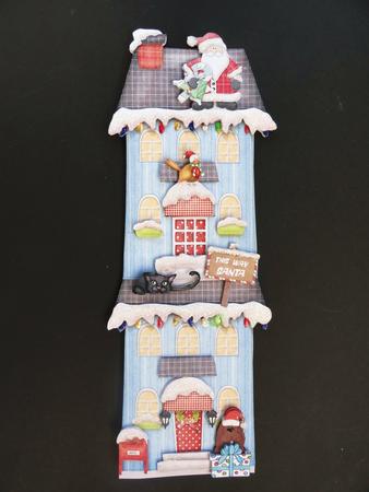 Long Tall Alley Large Dl Mini-kit - Blue House by Valerie Spowart