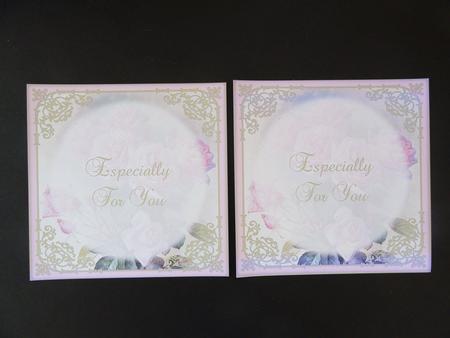 Vintage Pretty Pink Roses 5x5 Insert Panels by Valerie Spowart