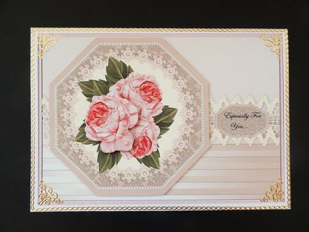 Vintage Roses Octagon by Valerie Spowart