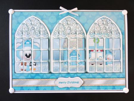 Winter Scene Window Card by Valerie Spowart