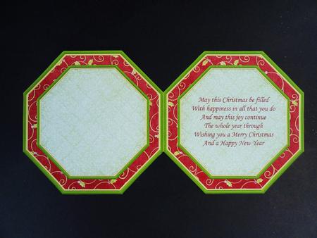 Christmas Wreath Builder Red Insert with Verse by Valerie Spowart