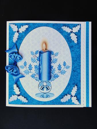 7 in Blue Candle Topper by Valerie Spowart
