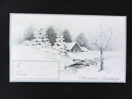 Vintage Winter Scene Money Wallet by Valerie Spowart