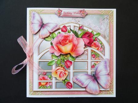 Mixed Roses & Trellis by Valerie Spowart