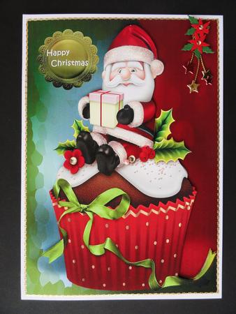 Cupcake Santa Quick Card by Valerie Spowart