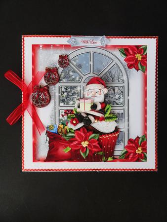 Santa's Gift Cupcake 5x5 Topper and Insert by Valerie Spowart