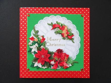 Christmas Flowers and Gift Green by Valerie Spowart