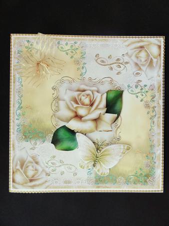 The Antique Rose at Sunrise Topper by Valerie Spowart