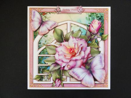 Garden Roses & Trellis by Valerie Spowart