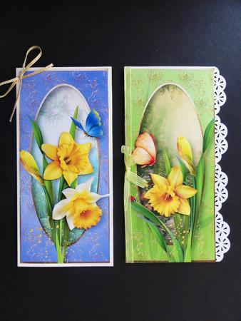 2 Spring Daffodil Dl Toppers by Valerie Spowart