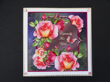 Fancy Frame Romantic Roses by Valerie Spowart