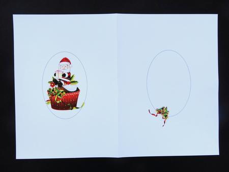 Santa Has a Cupcake for You Quick Card Insert by Valerie Spowart