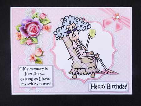 Stella and Her Sticky Notes Quick Card by Valerie Spowart