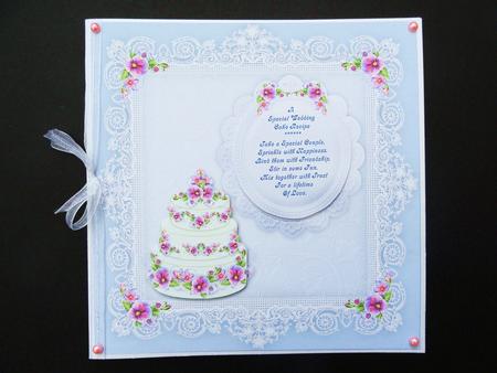 A Special Wedding Cake Recipe (1) 8 x 8 Card Topper by Valerie Spowart