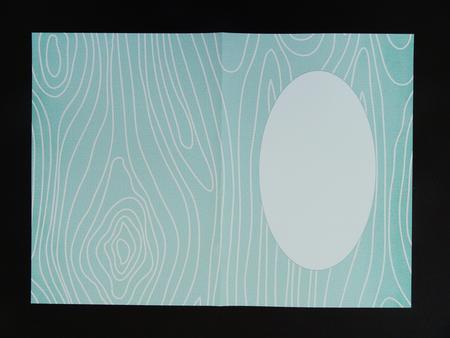 Drawn Wood Teal Paper Insert by Valerie Spowart