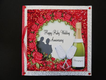 Champagne and Ruby Roses by Valerie Spowart