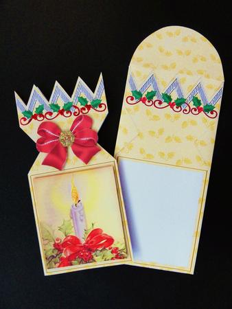 Single Candle Cracker Card & Envelope Mini Kit by Valerie Spowart