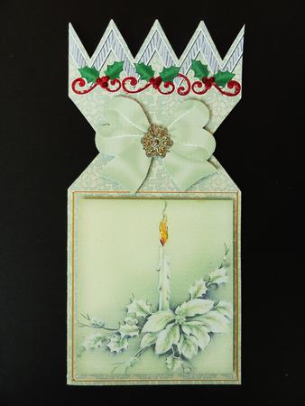 Olive Candle Cracker Card & Envelope Mini Kit by Valerie Spowart