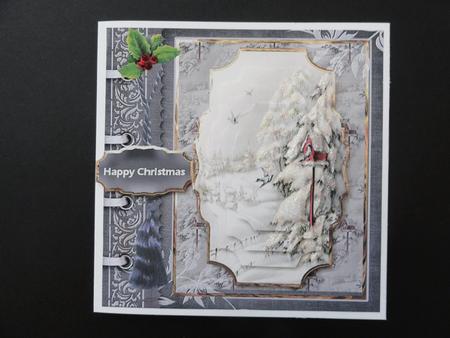 Birds Fly Home Card Front with Pyramid Layers by Valerie Spowart