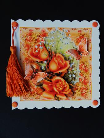 The Orange Rose Flutters by Valerie Spowart