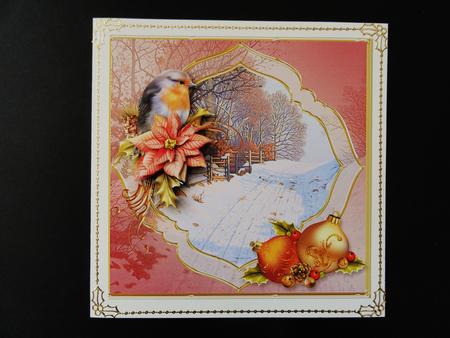 Snowscene with Robin 8" x 8" Mini Kit by Valerie Spowart