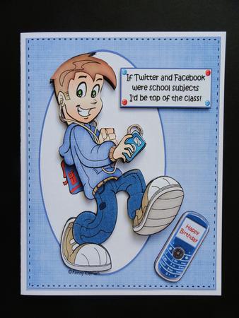 Teen Boy Top of the Class by Valerie Spowart