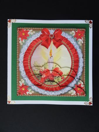 Single Candle Ruffle 5in Top & Bottom Scallop Stacker by Valerie Spowart