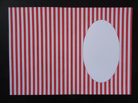 Christmas Red White Stripes Insert by Valerie Spowart