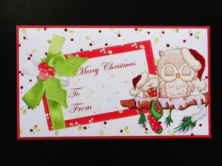 Warmest Holiday Wishes Christmas Money Wallet / Envelope by Valerie Spowart