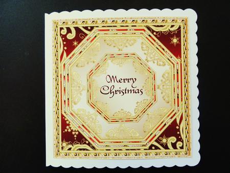 Festive Christmas Blank Insert 1 by Valerie Spowart