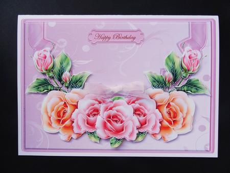 Envelop Pink Roses by Valerie Spowart