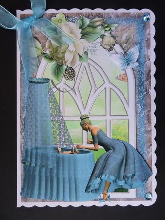 Mother and Baby Crib by the Window Topper by Valerie Spowart