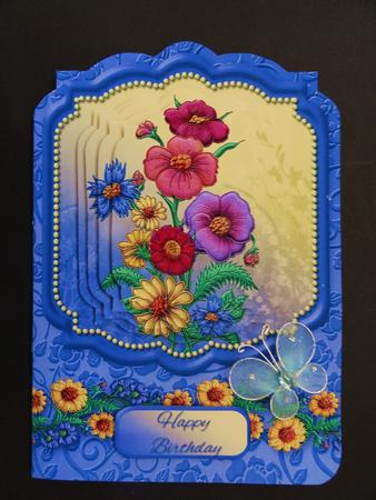 Embroidered Bouquet Fancy Frame Mini Kit by Valerie Spowart