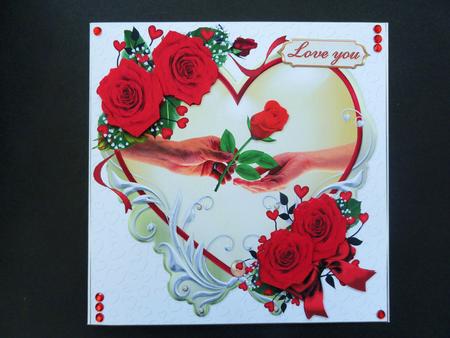 8x8 Hearts and Roses Mini Kit by Valerie Spowart
