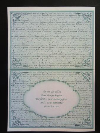 Classic Vintage Green Car Insert with Verse for Cup494435_68 by Valerie Spowart