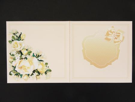 Cream Roses Matching 6in x 6in Insert by Valerie Spowart