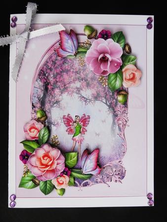 Pink Fairy in Apple Blossom Wood by Valerie Spowart