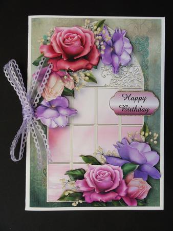Enchanted Belle Roses Window by Valerie Spowart