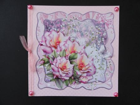 Pink Roses Shaped Topper by Valerie Spowart