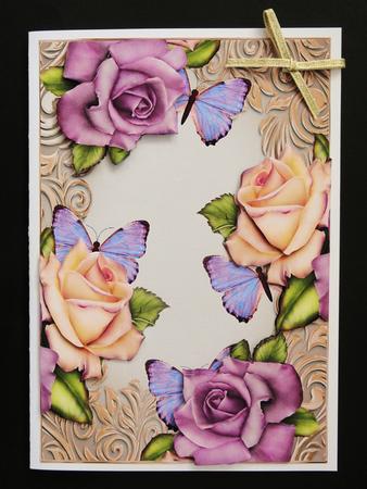 Heritage Roses & Butterflies by Valerie Spowart