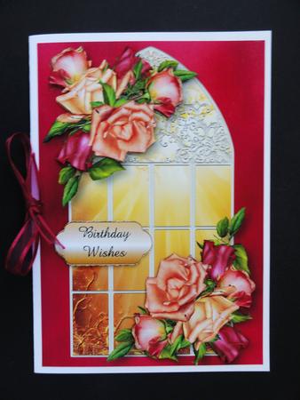 Enchanted Joy Roses Window by Valerie Spowart